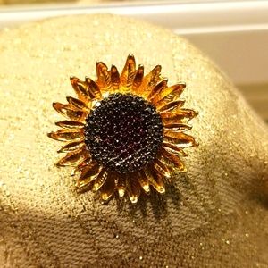 Sunflower Brooch